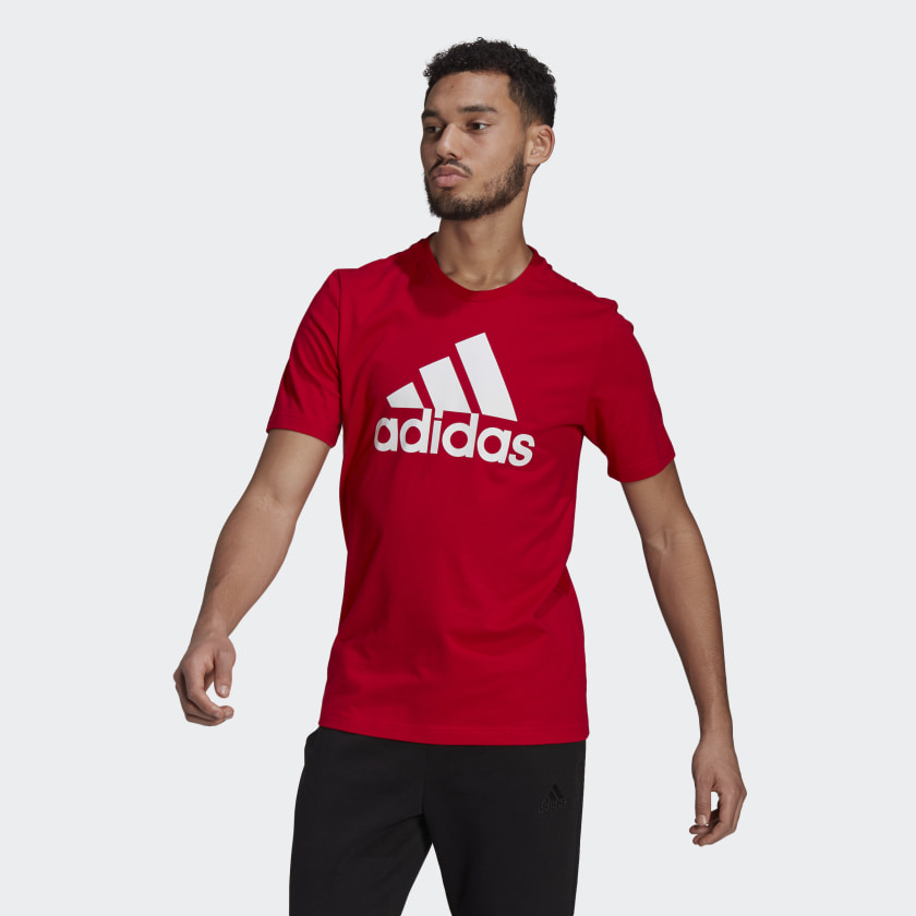 Красная спортивная футболка Adidas