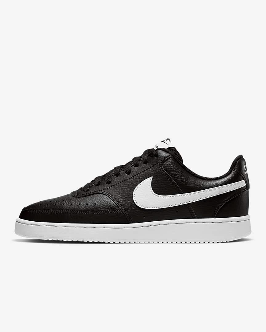 Черно-белые низкие кроссовки Nike Court Vision Low