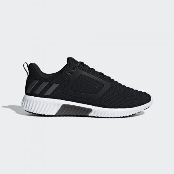 Черно-белые утепленные беговые кроссовки Adidas